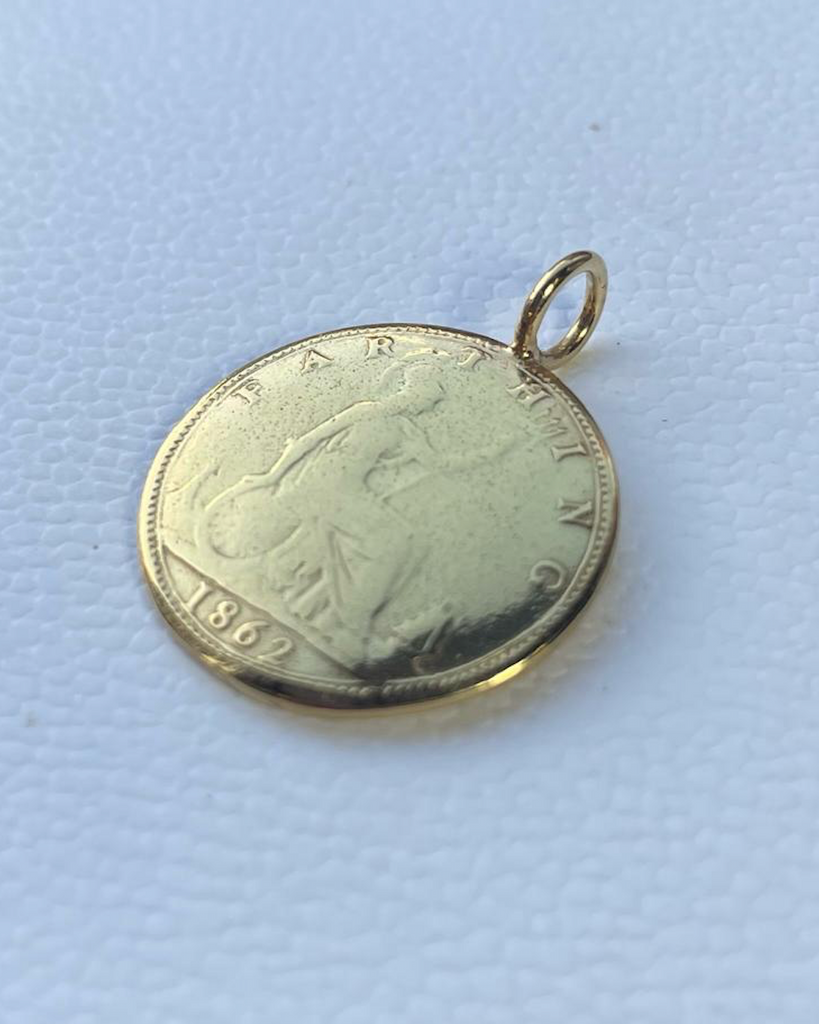 Farthing Coin Charm