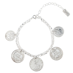 Victorian Five Coin Bracelet