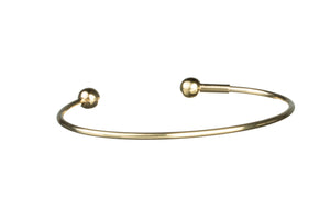Solid Silver Torque Bangle with Screwable End