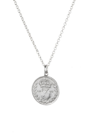 Victorian Silver Threepence Charm